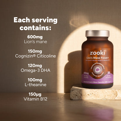 Lion's Mane Focus+, Liposomal Capsules