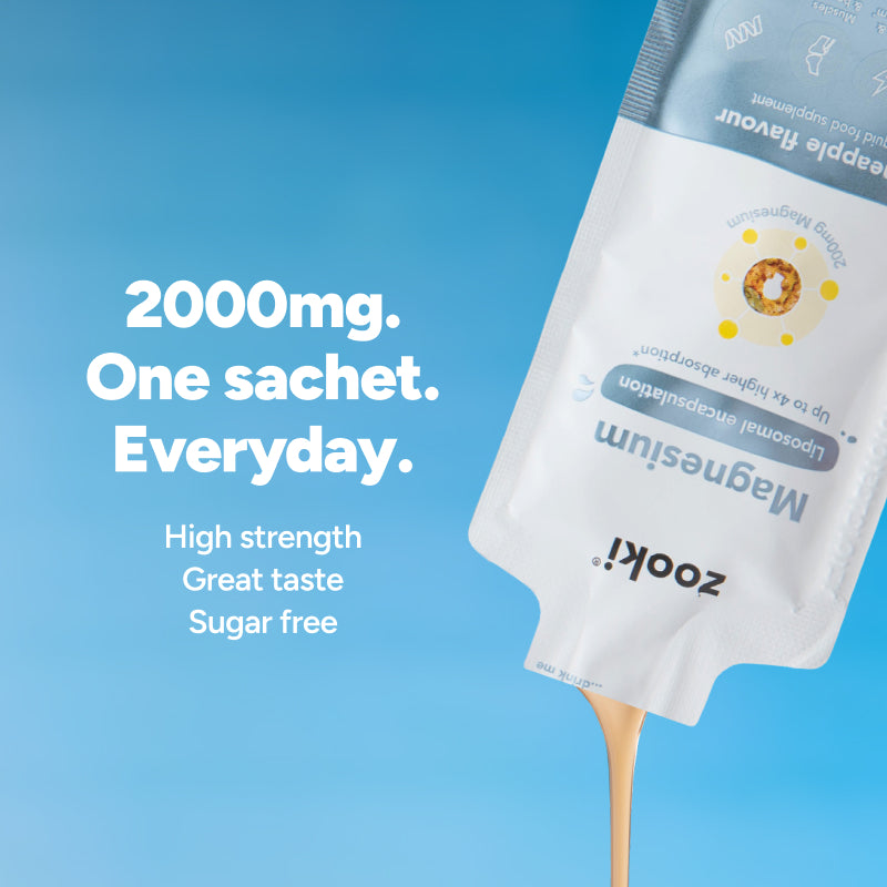 Magnesium Glycinate, Liposomal Liquid Sachets