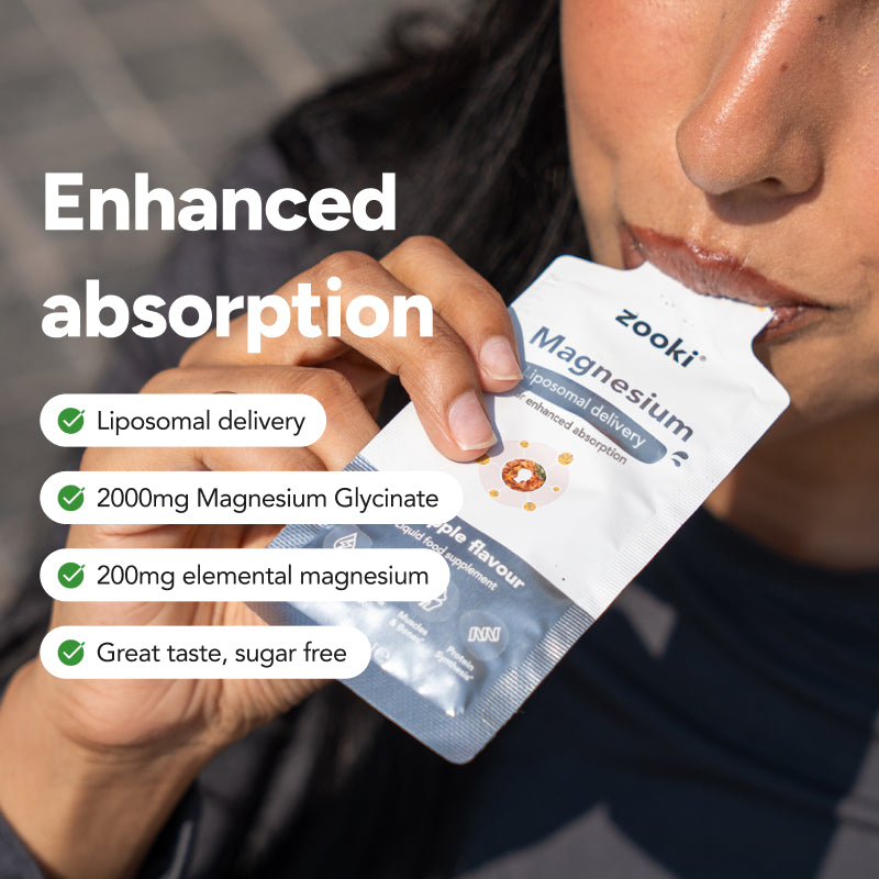 Magnesium Glycinate, Liposomal Liquid Sachets