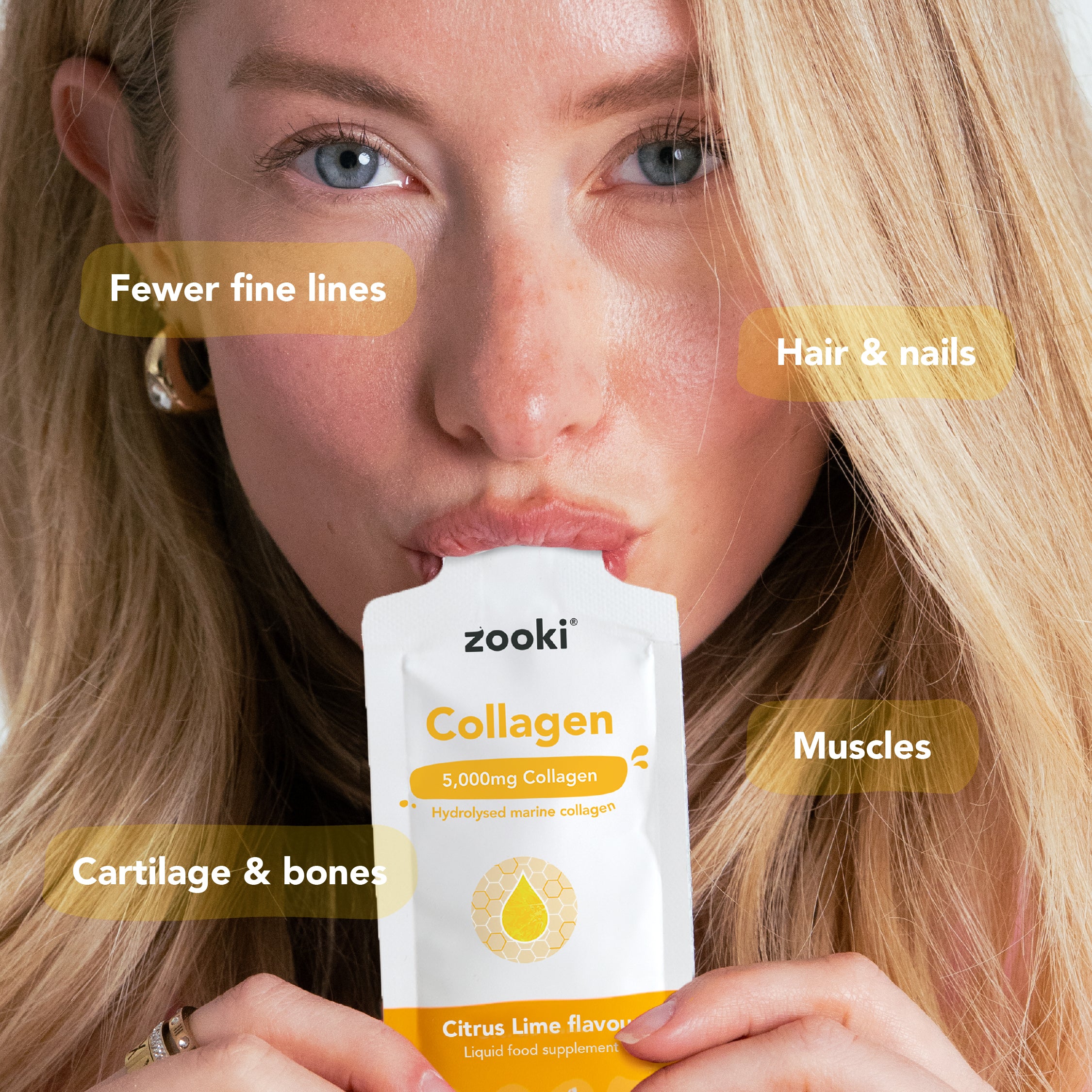 Marine Collagen Liquid Sachets For Skin, Hair & Nails - Zooki