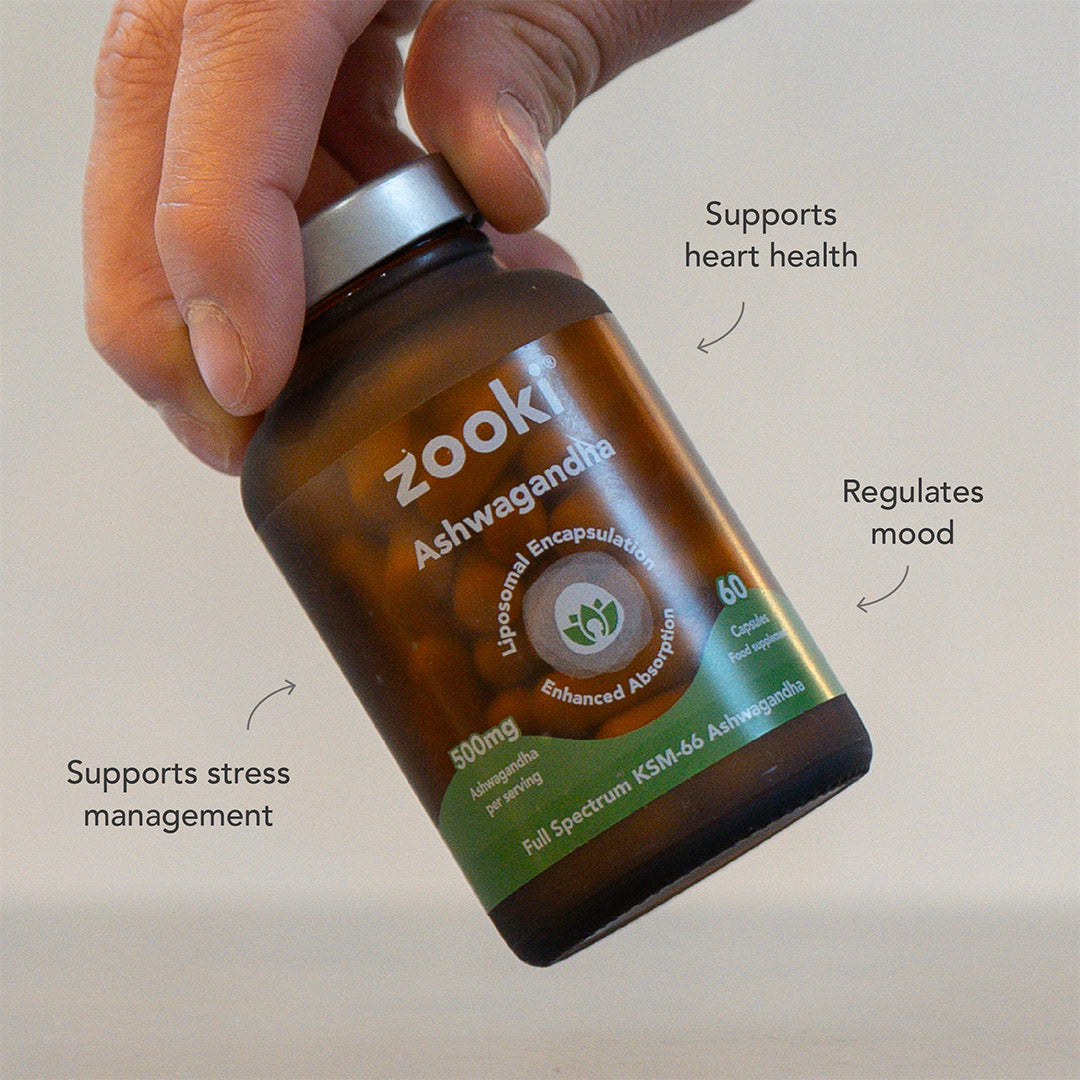 Liposomal Ashwagandha KSM-66 Capsules, 4x Higher Absorption – Zooki