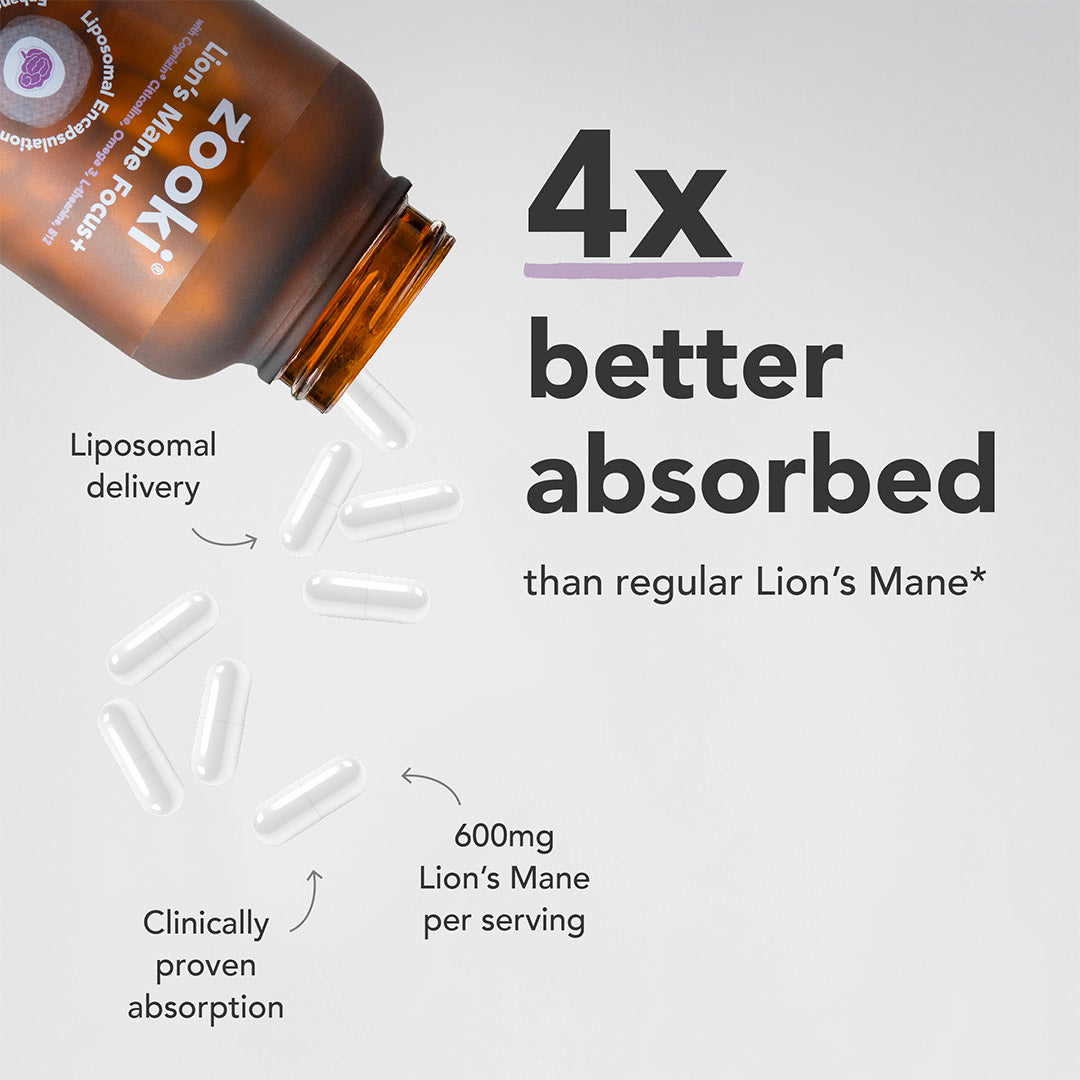Lion's Mane Focus+, Liposomal Capsules
