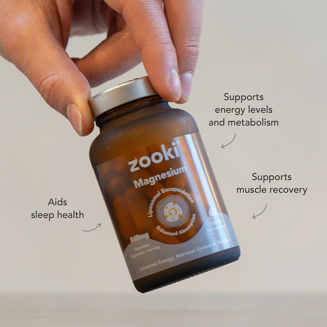 Liposomal Magnesium Capsules, 4x Higher Absorption - Zooki