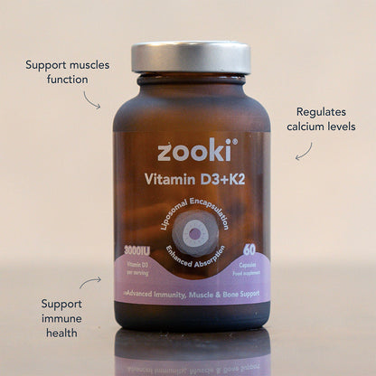 Vitamin D3+K2, Liposomal Capsules