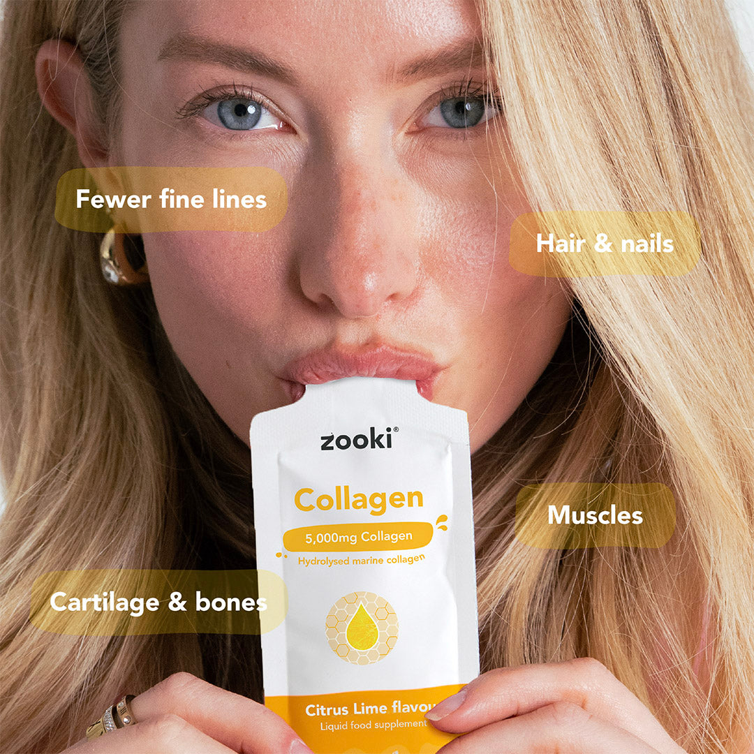 Marine Collagen Liquid Sachets For Skin, Hair & Nails - Zooki