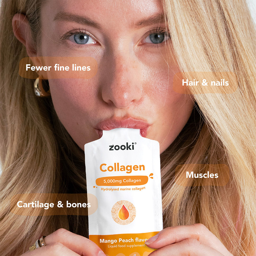 Marine Collagen Liquid Sachets For Skin, Hair & Nails - Zooki