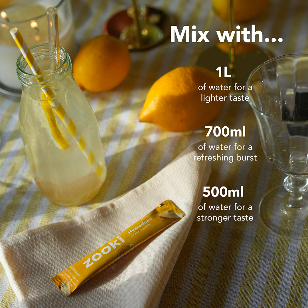 Hydration+ Liver Health Electrolyte Sachets - Zooki