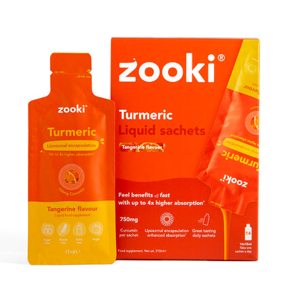 Turmeric, Liposomal Curcumin Liquid Sachets